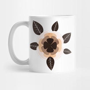 Abstract Round Flowers Mug